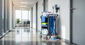 Améliorez l&rsquo;efficacité de votre équipe avec un chariot de nettoyage professionnel complet
